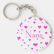 Nana's Hearts Keychain