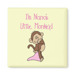Nana's Monkey - Pink T-shirts and Gifts magnets