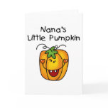 Nana's Pumpkin Halloween T-shirts and Gifts Greeting Cards