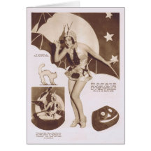 Nancy Carroll Halloween theme 1929 Greeting Card