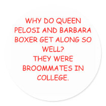 nancy pelosi barbara boxer joke