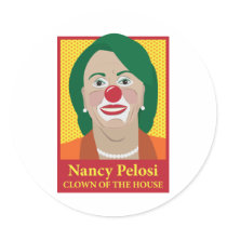 Nancy Pelosi is a Clown Sticker