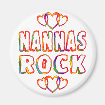 Nannas Rock Fridge Magnet