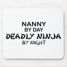 Nanny Deadly Ninja by Night Mouse Mats