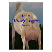 Nanny Goat Humourous Card- customise any occasion