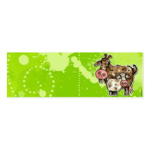 nanny goat profile card business card templates