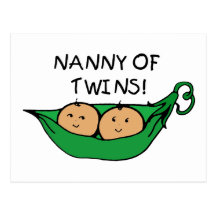 Nanny of Twins Pod Postcards