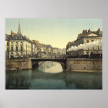 Nantes & Loire river, Brittany, Antique France posters