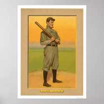 Nap Lajoie Cleveland Baseball 1911 Print