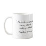 Napoleon Bonaparte with Quote.. Coffee Mugs