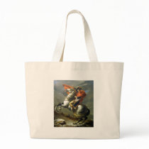 Napoleon crossing the alps tote bag