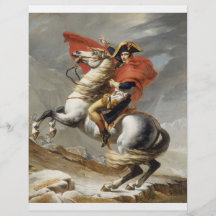 Napoleon Crossing the Alps - Jacques-Louis David Flyers