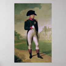 Napoleon I  in Front of the Chateau de Malmaison Posters