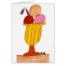 Napoleon ice cream greeting cards