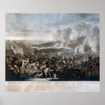 Napoleon's flight from the Battle of Waterloo Posters
