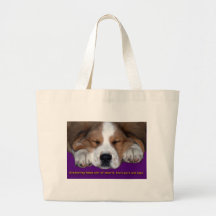 Napping Dog Graduation Canvas Bag