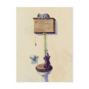 NAPPING on the WATER CLOSET by SHARON SHARPE postcards