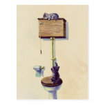 NAPPING on the WATER CLOSET by SHARON SHARPE Postcard