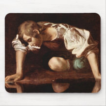 Narcissus by Caravaggio Mousepad