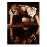 Narcissus by Caravaggio Postcards