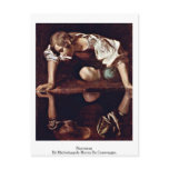 Narcissus By Michelangelo Merisi Da Caravaggio postcards