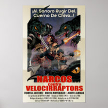 Narcos vs Velocirraptors Posters