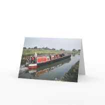 Narrowboat birthday card
