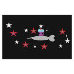 Narwhal and the Space Cupcake Stationery Design