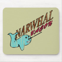 Narwhal Bacon Retro Logo