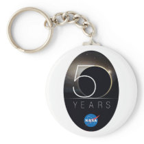 NASA 50th Anniversary Logo Keychain