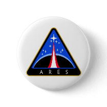 NASA Ares Rocket Logo Pinback Button