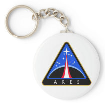 NASA Ares Rocket Logo Keychain