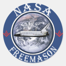 NASA  Freemason Stickers