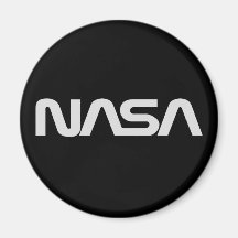 NASA Grey Worm Logo Fridge Magnet