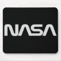NASA Grey Worm Logo mousepads