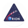 NASA Orion Logo Round Stickers