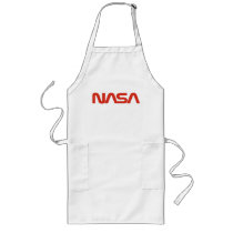 NASA Red Worm Logo Aprons