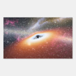 NASAs Black hole Rectangle Sticker