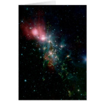NASAs Chaotic Star Birth Greeting Card