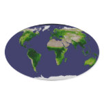 NASAs Earth day Oval Sticker