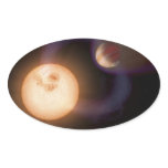 NASAs extrasolar planet Sweeps Oval Stickers