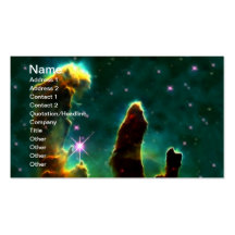 NASAs Galaxy Eagle Nebula Business Card Templates