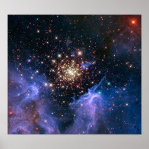 NASAs NGC3603 star cluster Posters