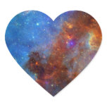 NASAs North American Nebulae Heart Stickers