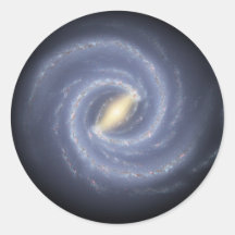 NASA's Road map to the Milky Way Round Sticker
