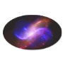 NASAs spiral galaxy M106 Oval Stickers