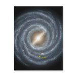 NASAs Sun in the Milky way Postcard