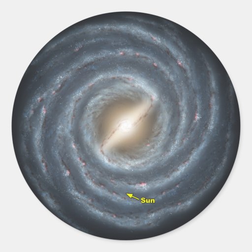 NASAs Sun in the Milky way Stickers