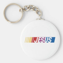 Nascar Jesus Key Chain