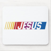 Nascar Jesus Mouse Pad